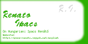 renato ipacs business card