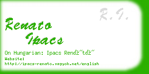 renato ipacs business card